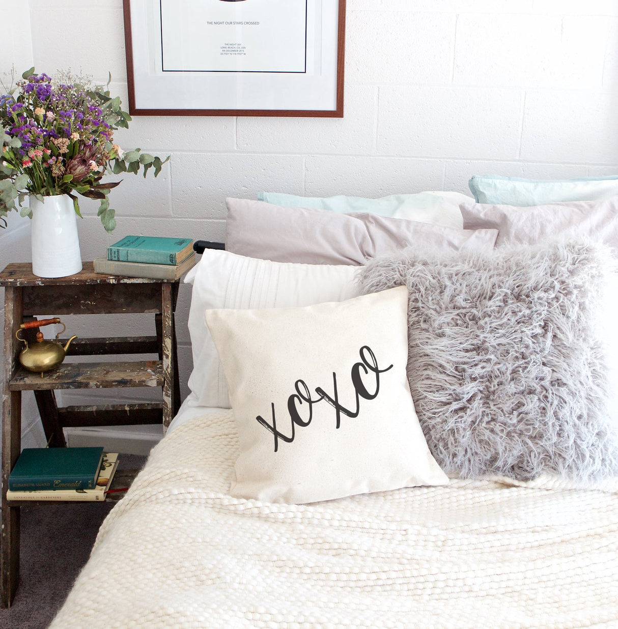 XOXO Pillow Cover from The Cotton & Canvas Co.