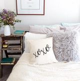 XOXO Pillow Cover from The Cotton & Canvas Co.
