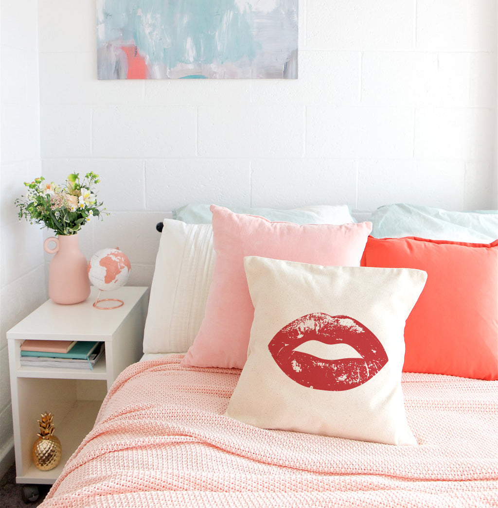 Lips Pillow Cover from The Cotton & Canvas Co.