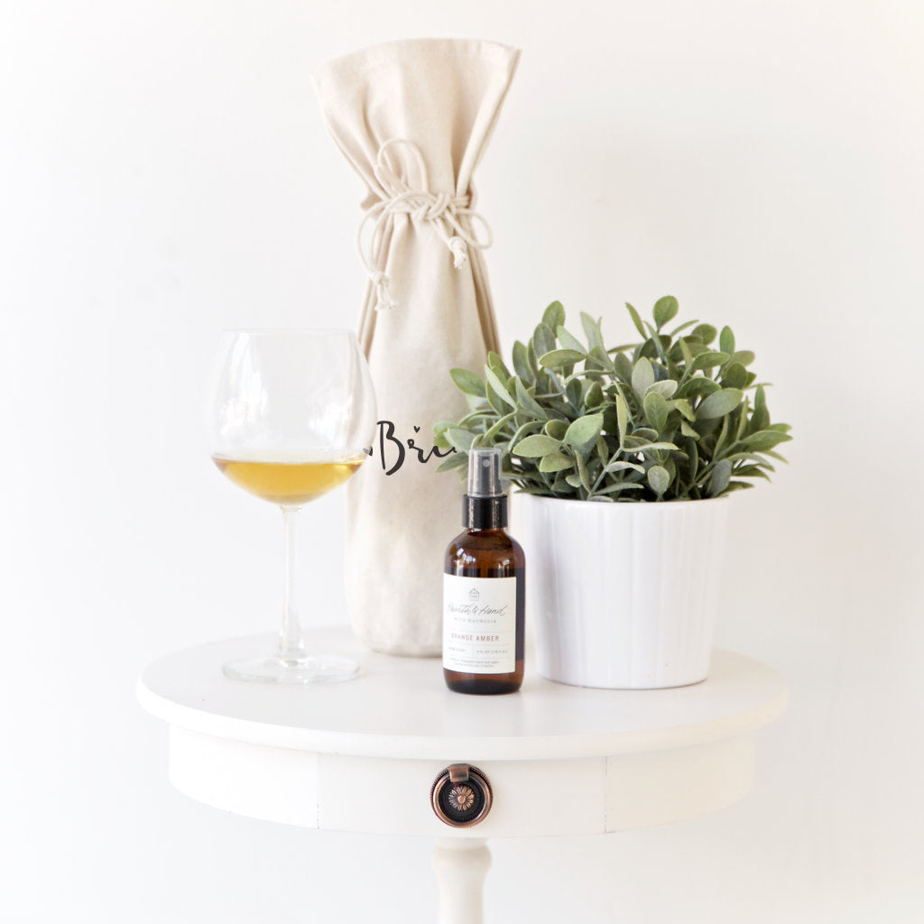 Bride Cotton Canvas Wine Bag from The Cotton & Canvas Co.