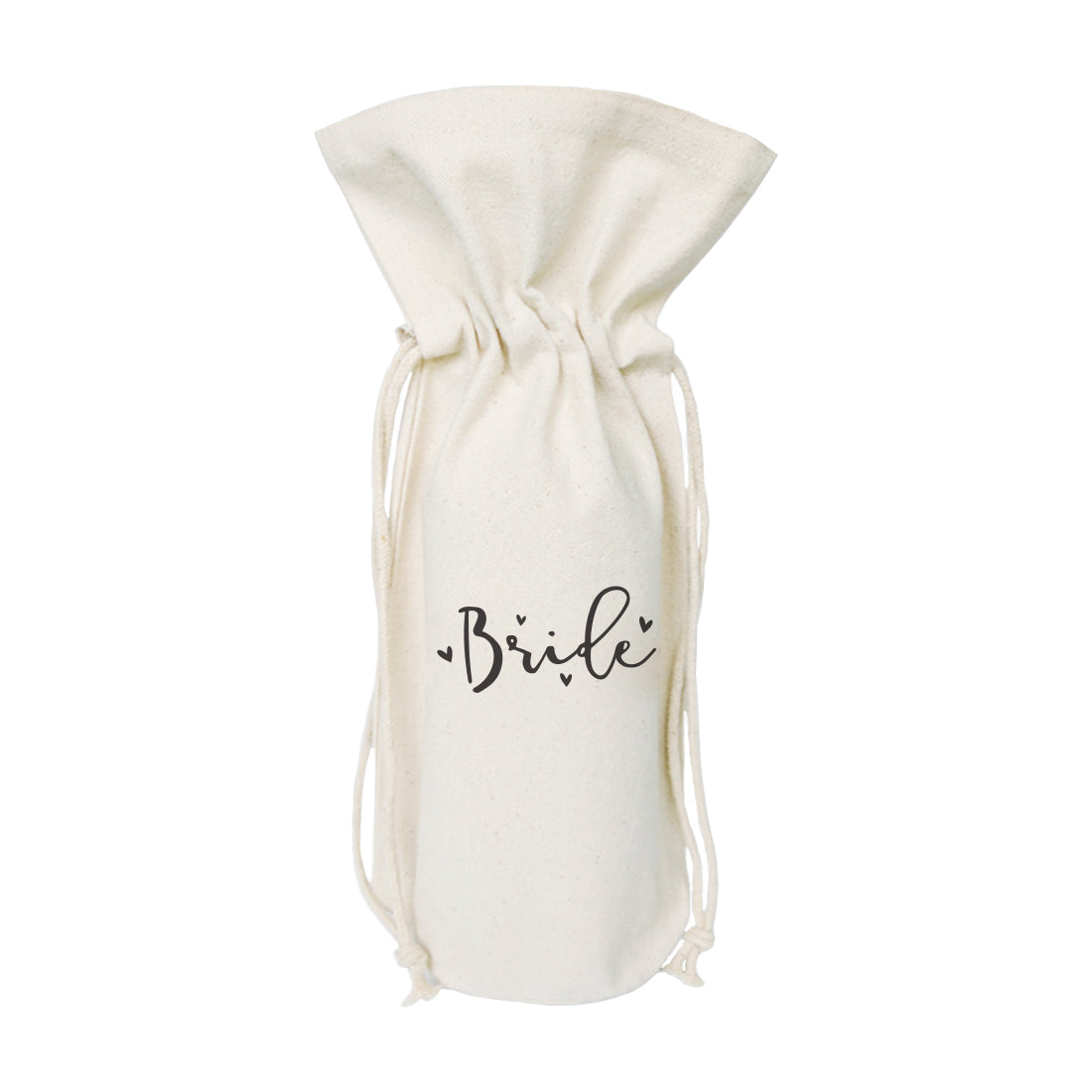 Bride Cotton Canvas Wine Bag from The Cotton & Canvas Co.