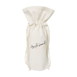 Bridesmaid Cotton Canvas Wine Bag from The Cotton & Canvas Co.
