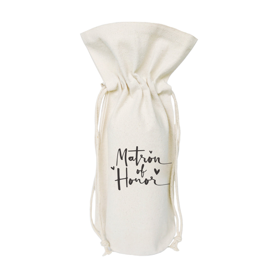 Matron of Honor Canvas Wine Bag from The Cotton & Canvas Co.