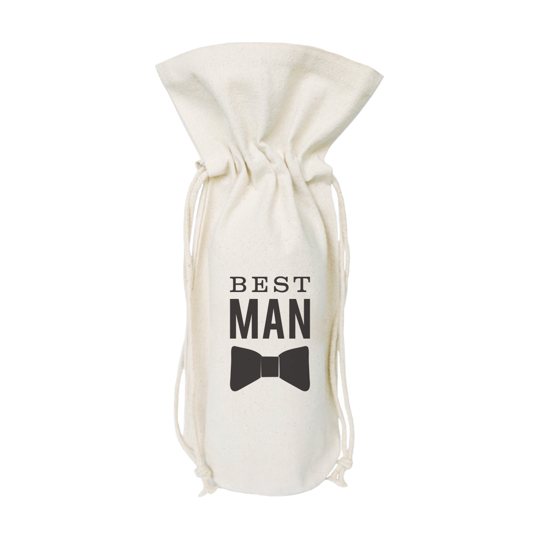 Best Man Cotton Canvas Wine Bag from The Cotton & Canvas Co.
