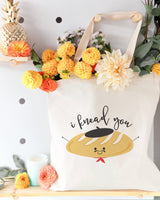 I Knead You Cotton Canvas Tote Bag from The Cotton & Canvas Co.