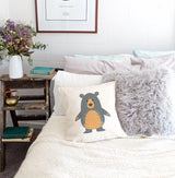 Bear Cotton Canvas Pillow Cover from The Cotton & Canvas Co.