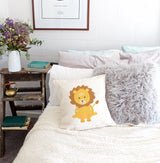 Lion Baby Pillow Cover from The Cotton & Canvas Co.