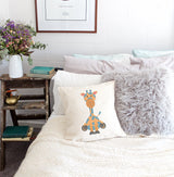 Giraffe Baby Pillow Cover from The Cotton & Canvas Co.