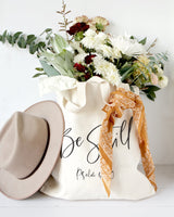 Be Still, Psalm 46:10 Cotton Canvas Tote Bag from The Cotton & Canvas Co.