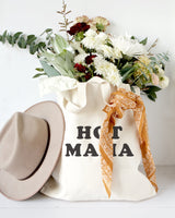 Hot Mama Cotton Canvas Tote Bag from The Cotton & Canvas Co.
