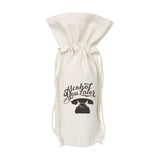 Alcohol You Later Cotton Canvas Wine Bag from The Cotton & Canvas Co.