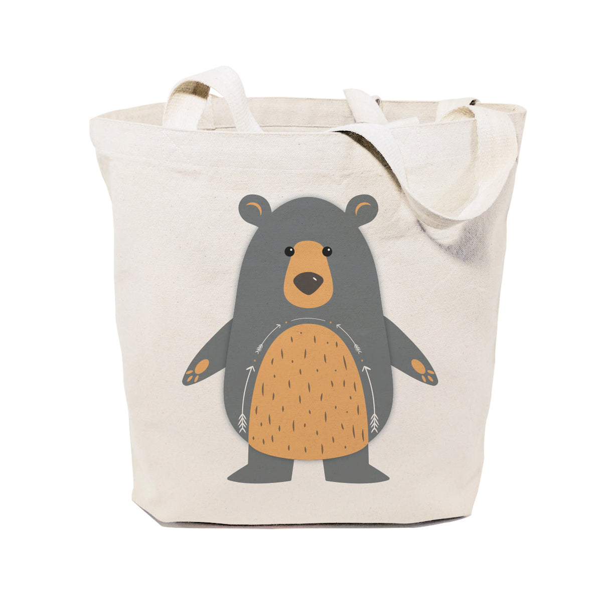 Bear Cotton Canvas Tote Bag from The Cotton & Canvas Co.