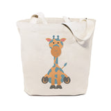 Giraffe Cotton Canvas Tote Bag from The Cotton & Canvas Co.