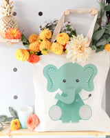 Elephant Cotton Canvas Tote Bag from The Cotton & Canvas Co.