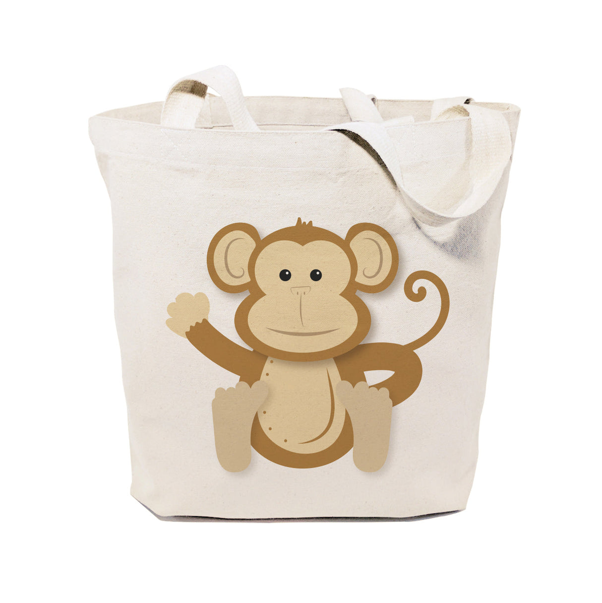 Monkey Cotton Canvas Tote Bag from The Cotton & Canvas Co.