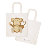 Monkey Cotton Canvas Tote Bag from The Cotton & Canvas Co.
