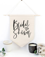 Bridal Shower Hanging Wall Banner from The Cotton & Canvas Co.