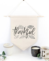 Thankful Hanging Wall Banner from The Cotton & Canvas Co.
