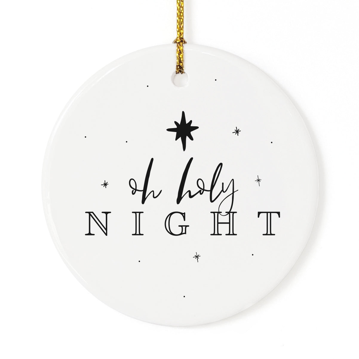 Oh Holy Night Christmas Ornament from The Cotton & Canvas Co.