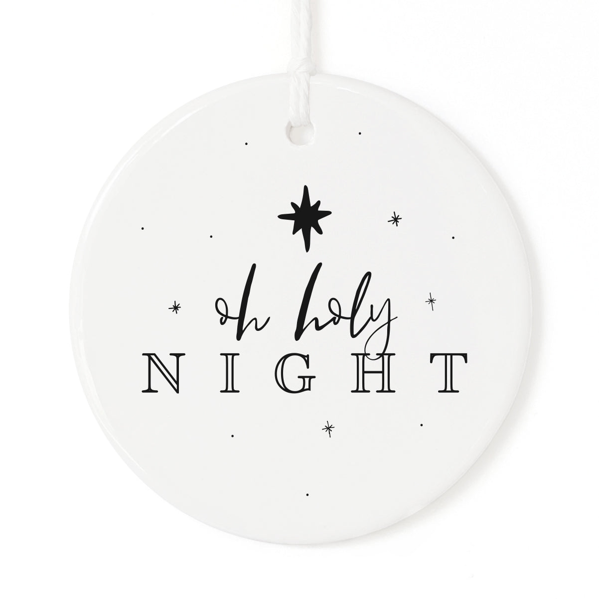 Oh Holy Night Christmas Ornament from The Cotton & Canvas Co.