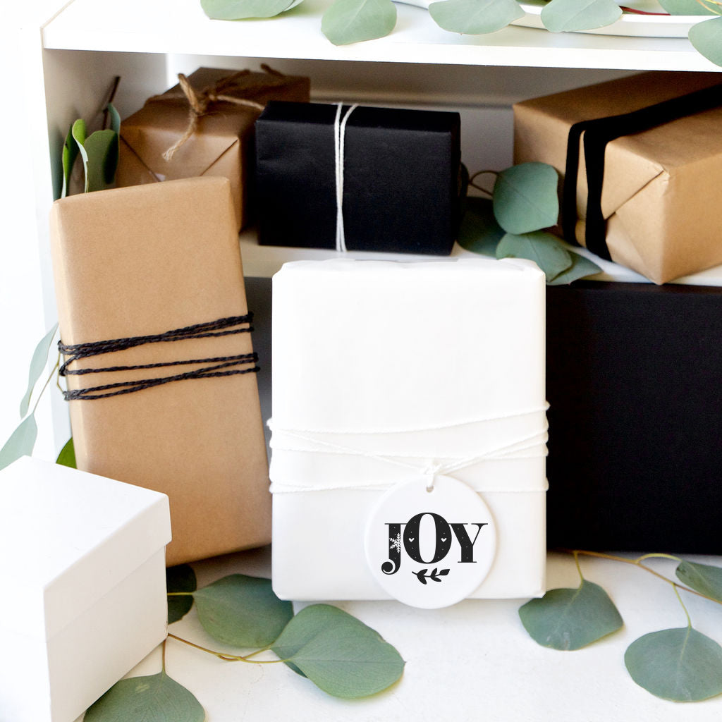 Joy Christmas Ornament from The Cotton & Canvas Co.