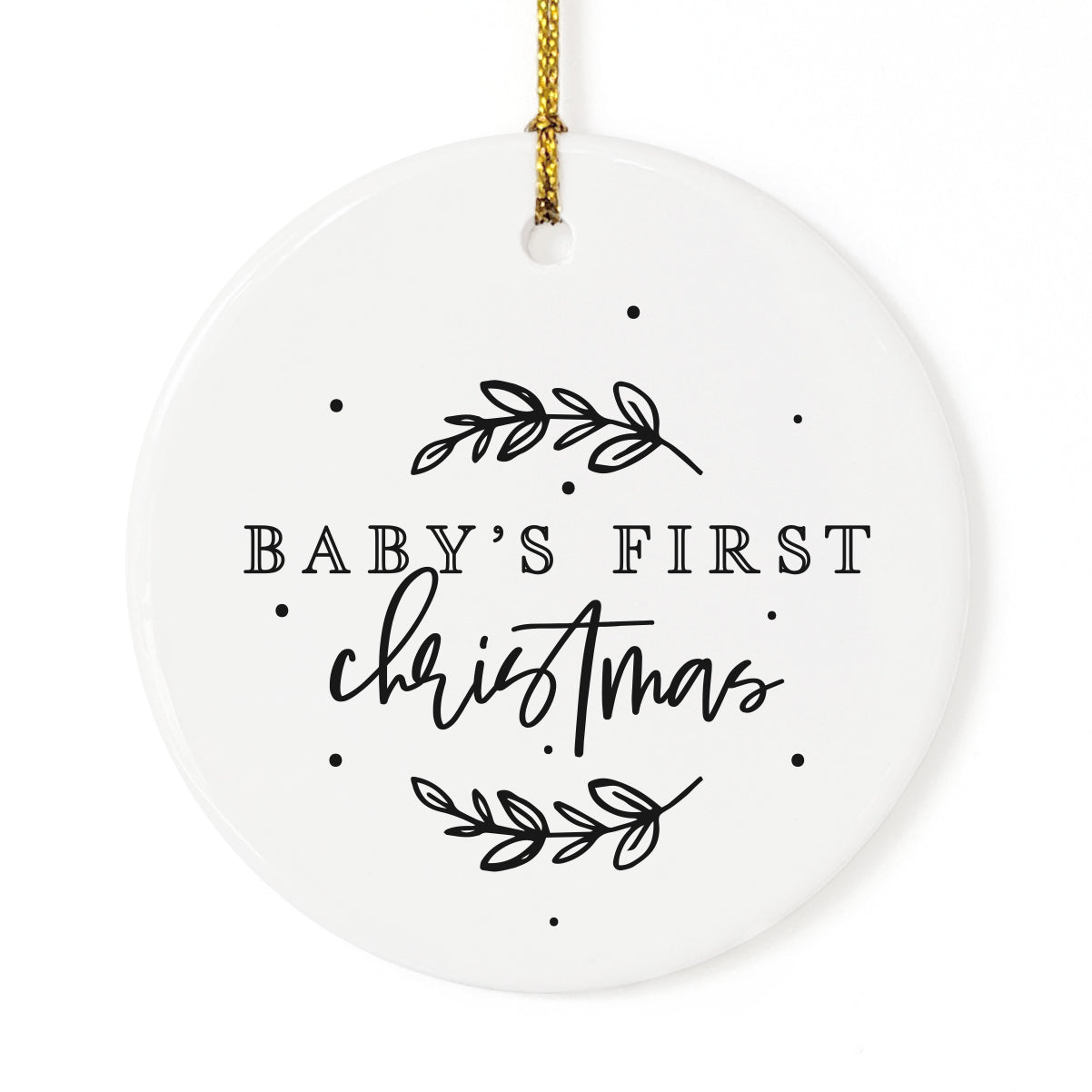 Baby's First Christmas Ornament from The Cotton & Canvas Co.