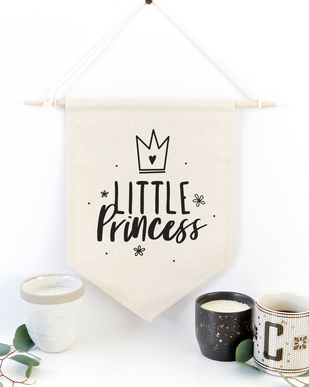 Little Princess Hanging Wall Banner from The Cotton & Canvas Co.