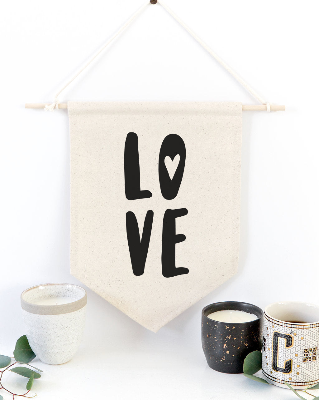 Love Hanging Wall Banner from The Cotton & Canvas Co.