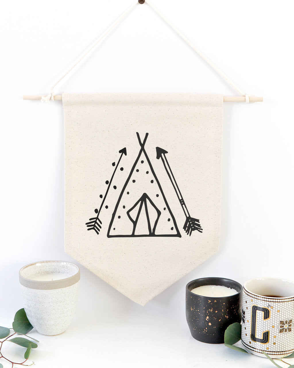 Tee Pee Tribal Hanging Wall Banner from The Cotton & Canvas Co.