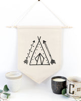 Tee Pee Tribal Hanging Wall Banner from The Cotton & Canvas Co.