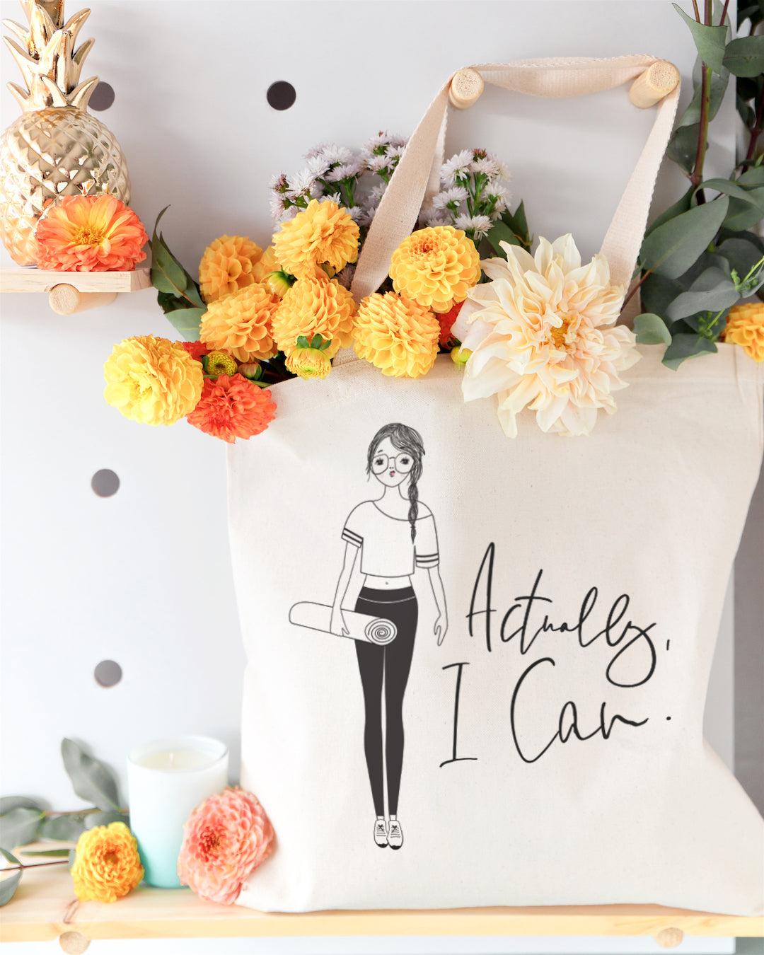 Actually, I Can Cotton Canvas Tote Bag from The Cotton & Canvas Co.