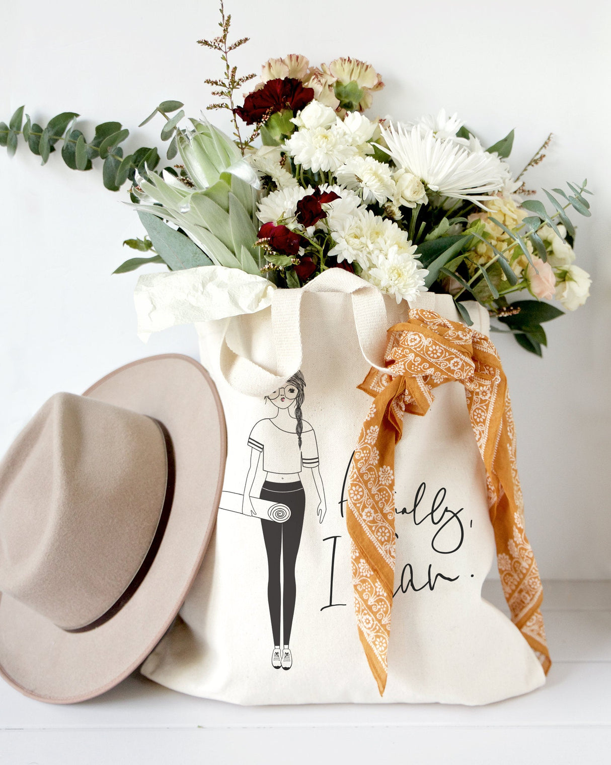 Actually, I Can Cotton Canvas Tote Bag from The Cotton & Canvas Co.