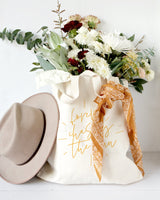 Forever Chasing the Sun Cotton Canvas Tote Bag from The Cotton & Canvas Co.