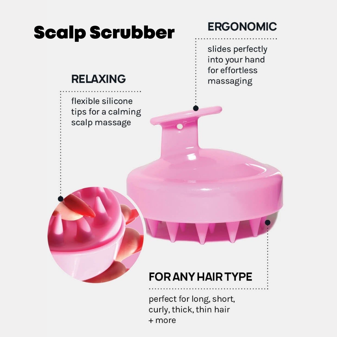 Scalp Scrubber [Exfoliator & Massage Brush] from Dreambox Beauty