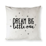 Dream Big Little One Cotton Canvas Pillow Cover from The Cotton & Canvas Co.