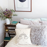 Rainbow Baby Cotton Canvas Pillow Cover from The Cotton & Canvas Co.