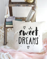 Sweet Dreams Baby Cotton Canvas Pillow Cover from The Cotton & Canvas Co.