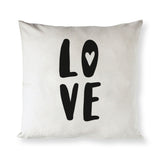 Love Baby Cotton Canvas Pillow Cover from The Cotton & Canvas Co.