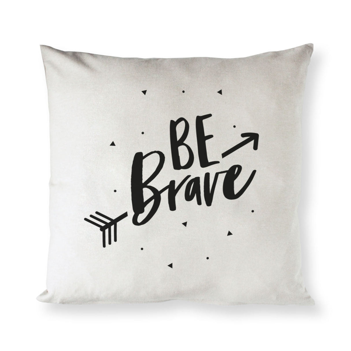 Be Brave Cotton Canvas Pillow Cover from The Cotton & Canvas Co.