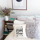 Wild & Free Baby Cotton Canvas Pillow Cover from The Cotton & Canvas Co.