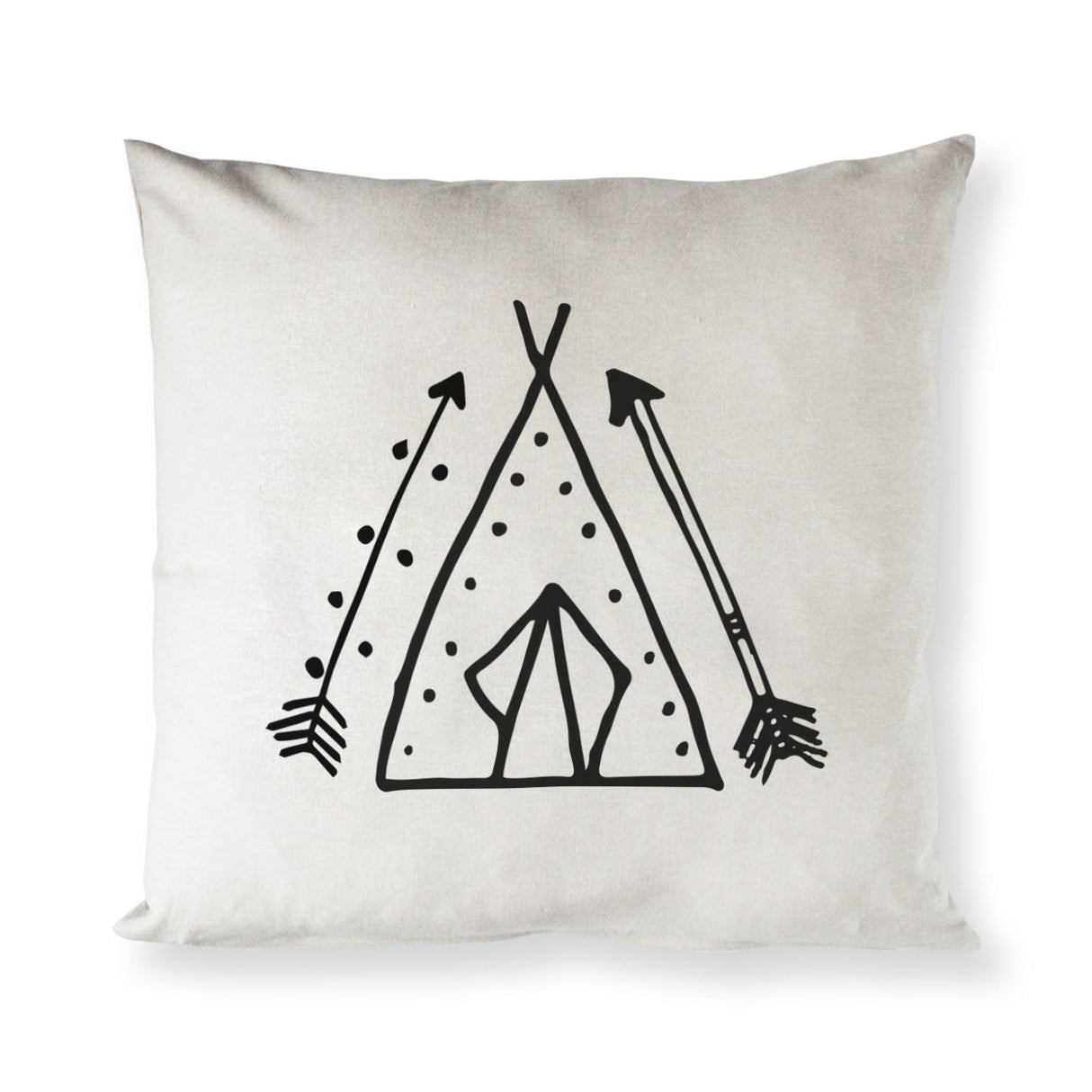Tee Pee Tribal Baby Cotton Canvas Pillow Cover from The Cotton & Canvas Co.