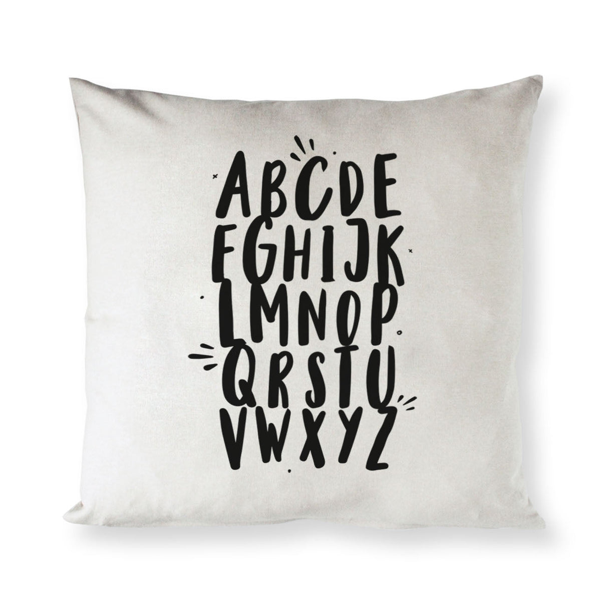 Alphabet Cotton Canvas Pillow Cover from The Cotton & Canvas Co.