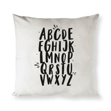 Alphabet Cotton Canvas Pillow Cover from The Cotton & Canvas Co.