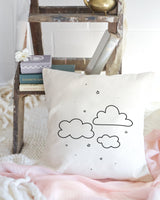 Clouds Cotton Canvas Pillow Cover from The Cotton & Canvas Co.