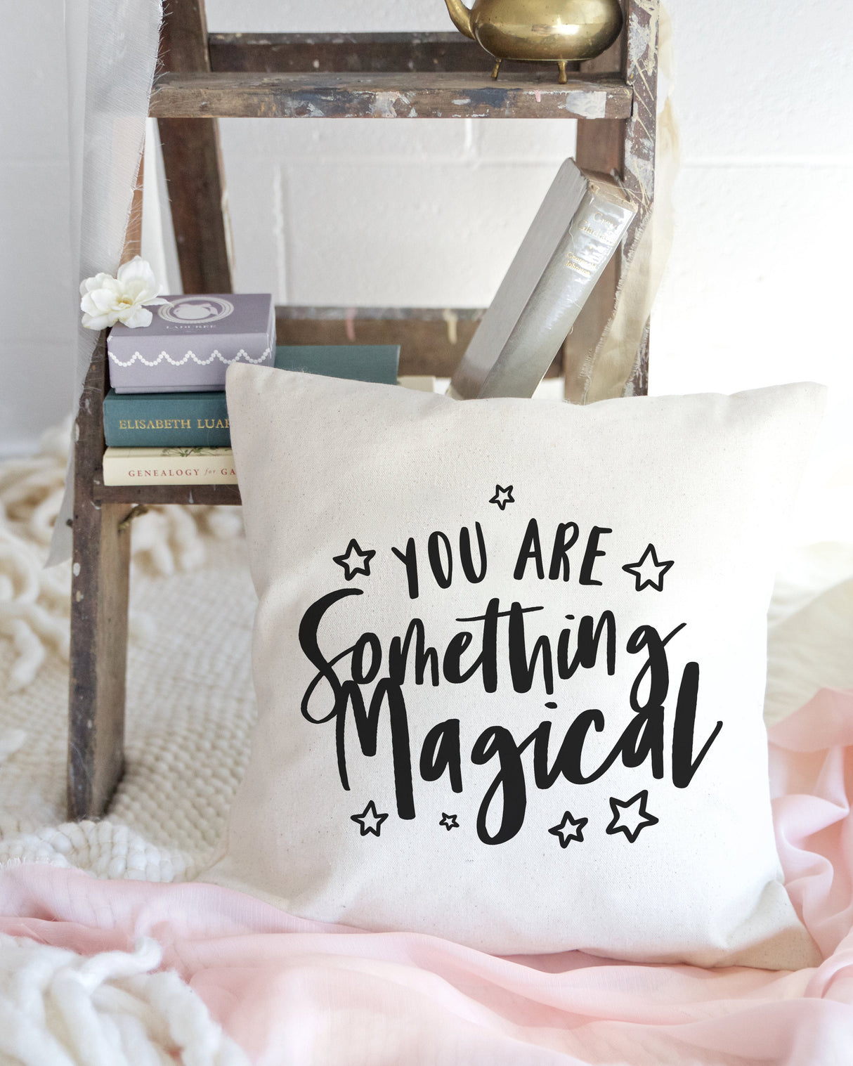 You are Something Magical Baby Cotton Canvas Pillow Cover from The Cotton & Canvas Co.