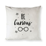 Be Curious Cotton Canvas Pillow Cover from The Cotton & Canvas Co.