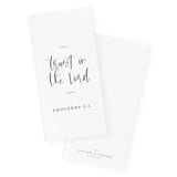Trust in the Lord, Proverbs 3:5 Cotton Canvas Scripture, Bible Kitchen Tea Towel from The Cotton & Canvas Co.