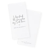 I Have Found the One Whom My Soul Loves, Song of Solomon 3:4 Cotton Canvas Scripture, Bible Kitchen Tea Towel