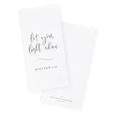 Let Your Light Shine, Matthew 5:16 Cotton Canvas Scripture, Bible Kitchen Tea Towel from The Cotton & Canvas Co.