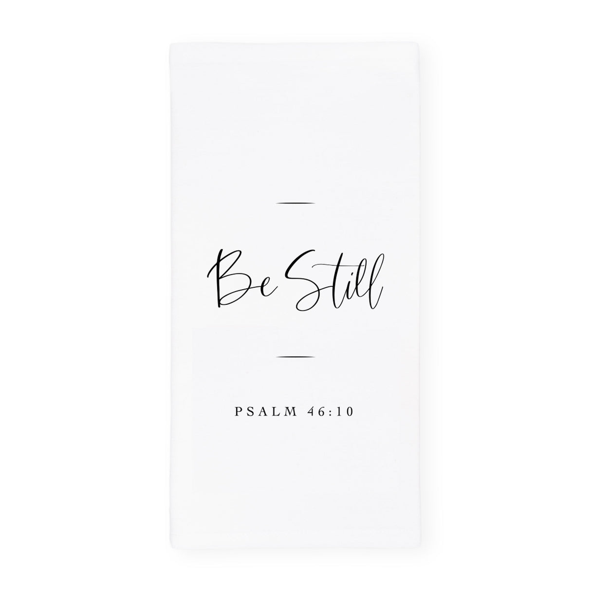 Be Still, Psalm 46:10 Cotton Canvas Scripture, Bible Kitchen Tea Towel